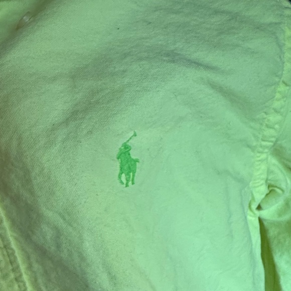 Ralph Lauren Tops - Ralph Lauren Sport Neon Lime Button-Down Shirt